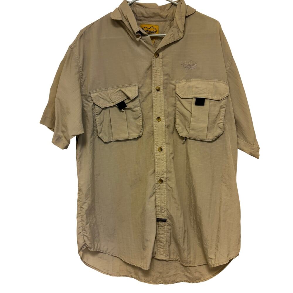 Rockwater Designs Short Sleeve Fishing Shirt Size Large